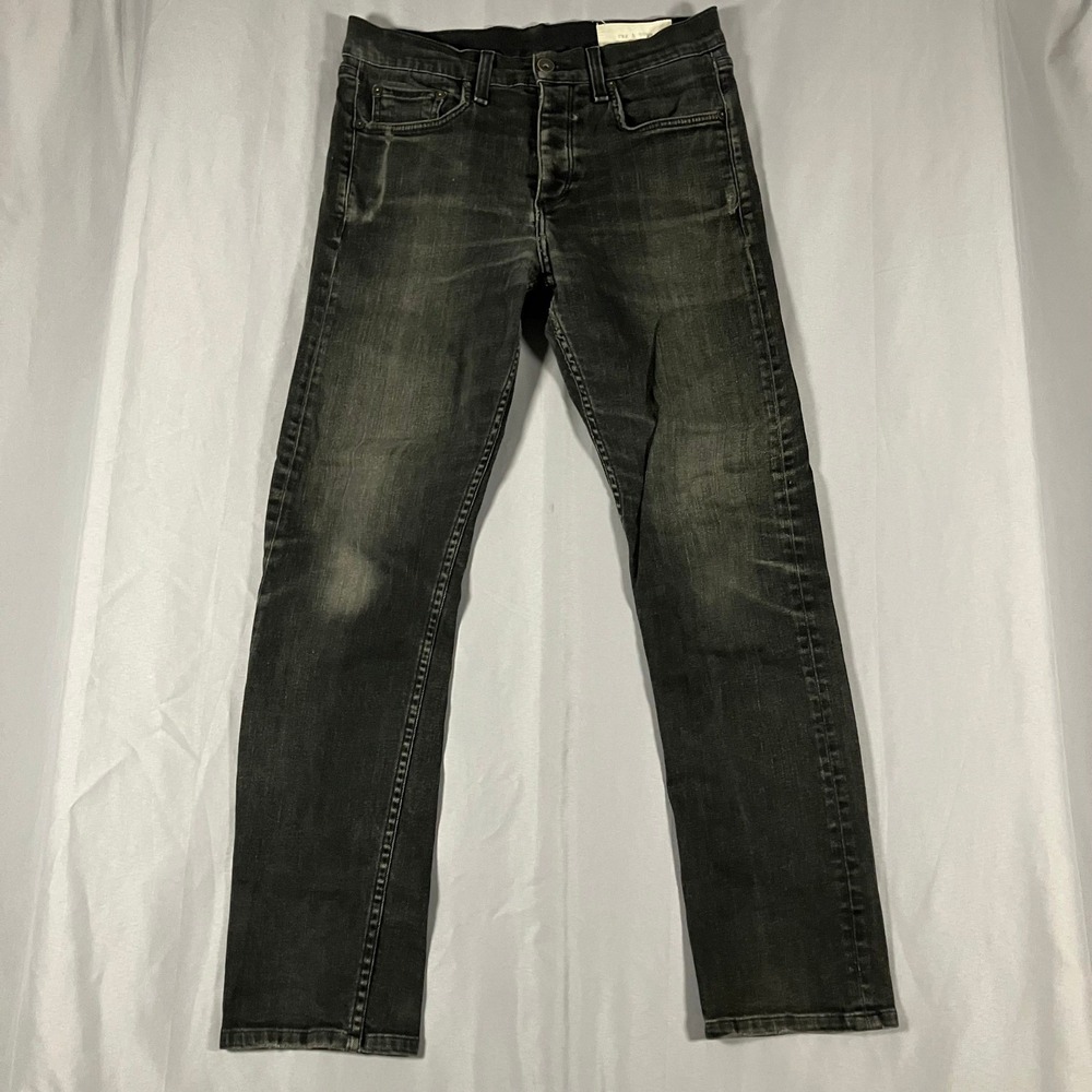 Rag Bone Standard Issue Mens Size 29‎ Jeans Classic Fit Black Wash